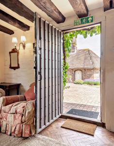 40 The Manor House at Pekes. The front door. 