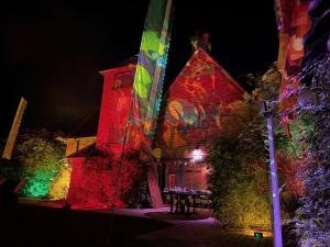 Pekes Manor at Night, on the occasion of Seth & Claire's 50th Anniversary. September 2025.