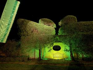 Pekes Manor at Night, on the occasion of Seth & Claire's 50th Anniversary. September 2025. The Ducks Lawn.